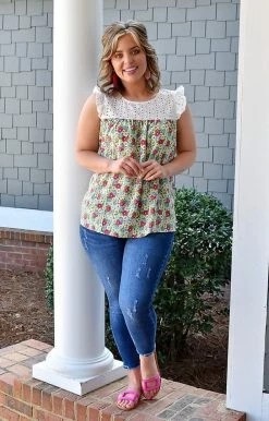 Staccato - 18321A-PP - 3322 Can't Help Yourself Floral Top - Multi