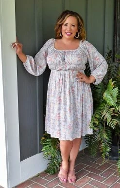 143 Story - DM7821-PP - 41222 Perfect Days Floral Dress - Multi DRESSES