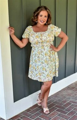 143 Story - DM7722A - 6922 Casual Dresses No Looking Back Floral Dress - Blue/Multi 7 143 Story - DM7722A - 6922 Casual Dresses No Looking Back Floral Dress - Blue/Multi