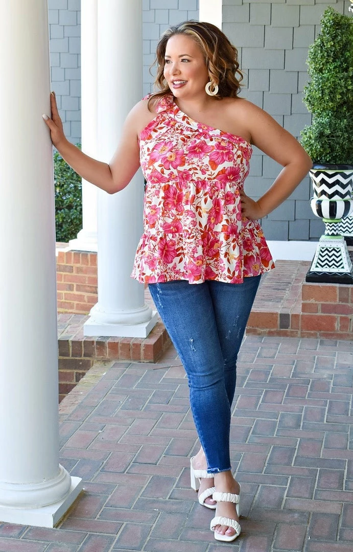 Staccato - 18612A-PP - 22622 Great Days Ahead Floral Top - Red/Pink 4 Staccato - 18612A-PP - 22622 Great Days Ahead Floral Top - Red/Pink