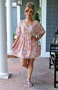 Andree - 8743-15 - 5922 DRESSES Awaiting Answers Print Dress - Multi 7 Andree - 8743-15 - 5922 DRESSES Awaiting Answers Print Dress - Multi