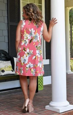 Heimish - BL-SD1062-17 - 7122 Just So Sweet Floral Dress - Coral