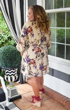 Andree - 7-397-3 - 11121 DRESSES If Tomorrow Never Comes Floral Dress - Cream