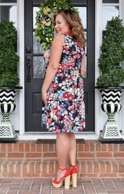 Heimish - BL-SD1268-14 - 21722 DRESSES I'm Blushing Floral Dress- Black/Multi 6 Heimish - BL-SD1268-14 - 21722 DRESSES I'm Blushing Floral Dress- Black/Multi