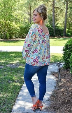 First Love - T11526 - 51222 TOPS Wait For Me Oversized Floral Top - Multi 6 First Love - T11526 - 51222 TOPS Wait For Me Oversized Floral Top - Multi