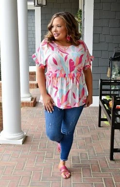 Andree - 15007-3 - 31622 Leave It To Me Print Top - Multi TOPS 7 Andree - 15007-3 - 31622 Leave It To Me Print Top - Multi TOPS