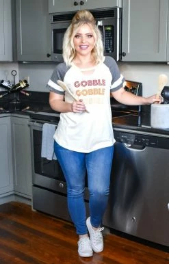 Southern Grace - 4929GGG - 92820 Gobble Gobble Gobble Top Graphic Tees 6 Southern Grace - 4929GGG - 92820 Gobble Gobble Gobble Top Graphic Tees