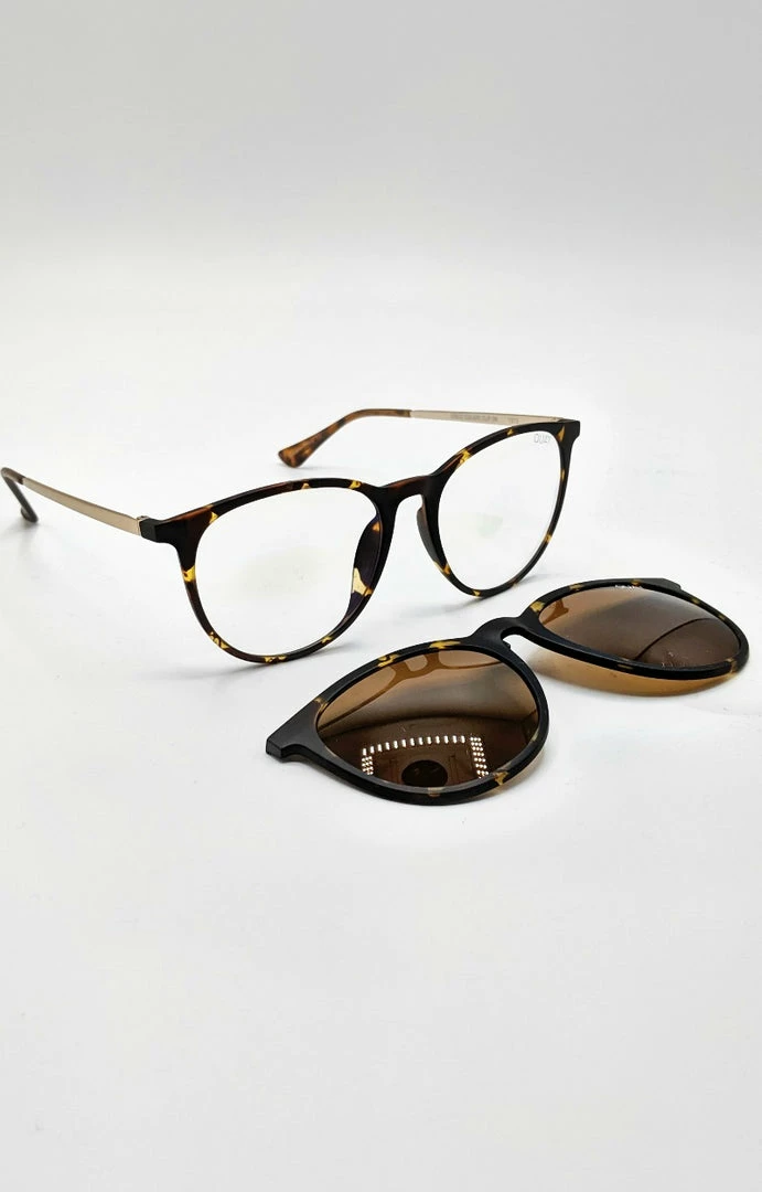 Quay - QU-000680-TORT/BRN - 92820 Quay Australia - Great Escape Clip On Tortoise Sunglasses Accessories