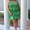 TCEC - CD02083 - 4622 Beginning To Wonder Dress - Kelly Green DRESSES