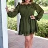 Heimish - HD1121 - 5522 Totally Worth It Dress - Olive DRESSES