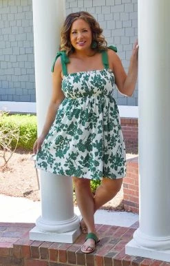 Staccato - 71443PP - 51522 Love Connection Floral Dress - Green DRESSES