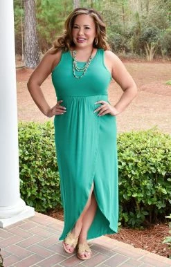 Heimish - BL-SD1012S - 21122 DRESSES Trouble Free Life Maxi Dress - Kelly Green