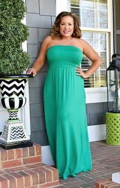 Heimish - BL-SD1306-10 - 33122 The Only One Maxi Dress - Kelly Green DRESSES