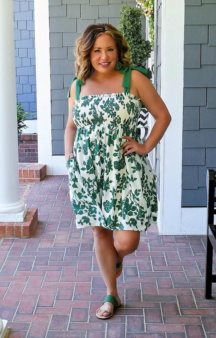 Staccato - 71443PP - 51522 Love Connection Floral Dress - Green DRESSES 4 Staccato - 71443PP - 51522 Love Connection Floral Dress - Green DRESSES