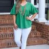 Lime N Chili - MO9076D - 6322 TOPS One Way Trip Top - Kelly Green