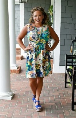 First Love - D12028 - 71222 Run Away With Me Floral Dress - Multi