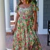 First Love - ID125 - 72122 DRESSES Destination Unknown Floral Maxi Dress - Green