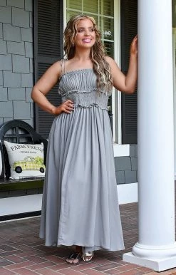 Heimish - WD1059L - 42822 Coming Back For More Maxi Dress - Slate