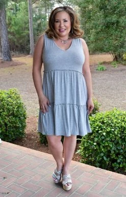 Heimish - BL-SD1286S - 22022 Once Upon A Time Dress - Heather Gray