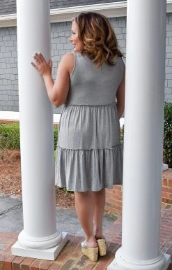 Heimish - BL-SD1286S - 22022 Once Upon A Time Dress - Heather Gray