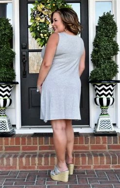 Heimish - BL-SD1062S - 22722 Just So Sweet Dress - Heather Gray