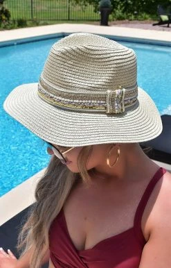 KW Fashion - BHP210068IVY - 6422 Accessories Looking At You Hat - Natural