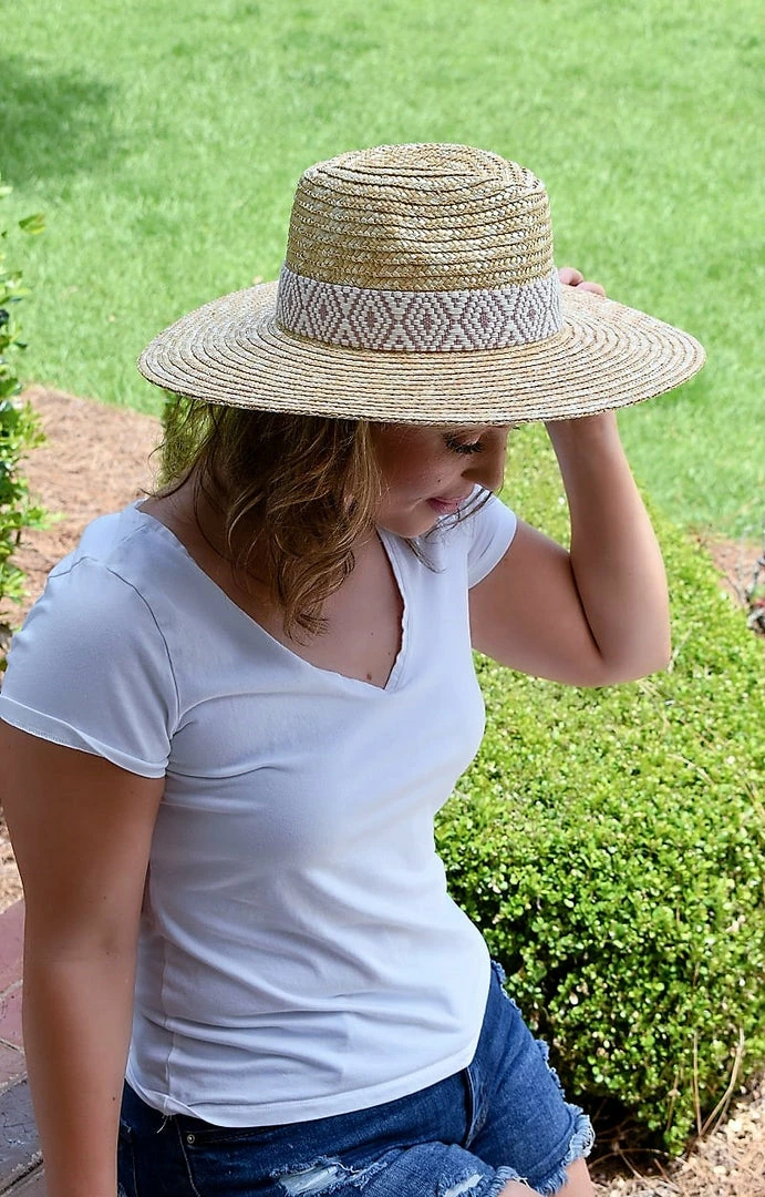 Fame Accessories - MMT8331PK - 72222 Summer Sparks Hat - Mauve 1 Fame Accessories - MMT8331PK - 72222 Summer Sparks Hat - Mauve