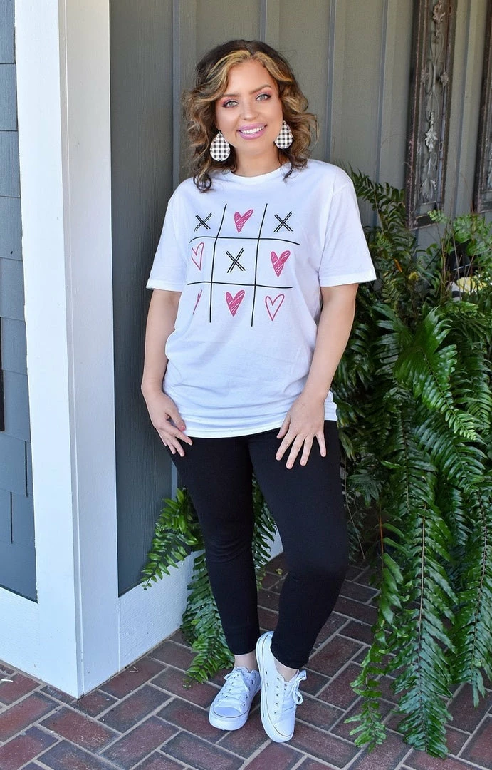 Glittering South - VDAY TIC TAC TOE - 1622 Love Wins Graphic Tee 1 Glittering South - VDAY TIC TAC TOE - 1622 Love Wins Graphic Tee