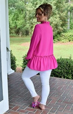 143 Story - TB2058-PP - 4922 TOPS Be My Reason Top - Fuchsia 6 143 Story - TB2058-PP - 4922 TOPS Be My Reason Top - Fuchsia