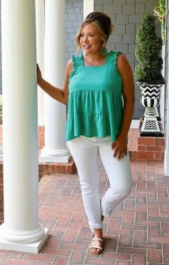 Andree - T10430-PP - 5722 TOPS Caught In A Moment Top - Jade