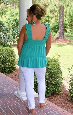 Andree - T10430-PP - 5722 TOPS Caught In A Moment Top - Jade