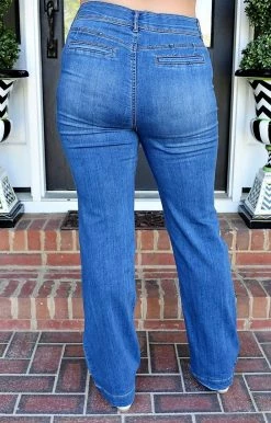 Boom Boom Jeans - MVL20709Z - 4622 Glamour Girl Mid-Rise Flare Jeans BOTTOMS 5 Boom Boom Jeans - MVL20709Z - 4622 Glamour Girl Mid-Rise Flare Jeans BOTTOMS