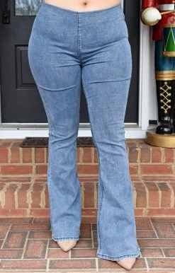 HeySon - EP1011PD - 1322 Noticed By All Flare Jeans - Light Wash