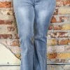 143 Story - IPM6546PD - 72721 In No Time Flare Jeans - Dusty Gray BOTTOMS