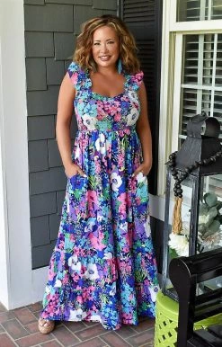 Hailey & Co - IR6902 - 7722 BOTTOMS Dancing In The Garden Floral Jumpsuit - Multi 7 Hailey & Co - IR6902 - 7722 BOTTOMS Dancing In The Garden Floral Jumpsuit - Multi