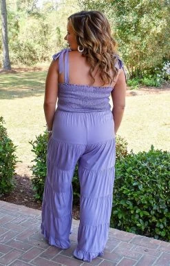 Heimish - BL-WP1025V - 32322 BOTTOMS Sweet Summer Jumpsuit - Lavender
