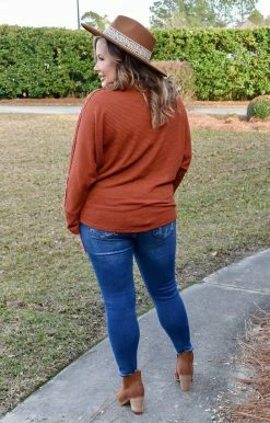 143 Story - TB2006-PP - 11322 TOPS Can't Forget You Top - Burnt Orange