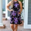 Heimish - ED6504-12 - 61422 Get On Board Floral Dress - Black