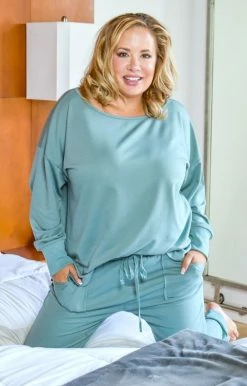 Main Strip - LT32422XX - 101220 Time To Relax Pullover - Mineral Blue