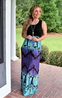 Heimish - SD1027-11 - 71622 DRESSES If I Were Yours Print Maxi Dress - Black/Multi 7 Heimish - SD1027-11 - 71622 DRESSES If I Were Yours Print Maxi Dress - Black/Multi