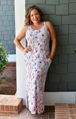Sew In Love - VED101-1545TR - 42922 DRESSES Owning The Moment Floral Maxi Dress - Light Blue