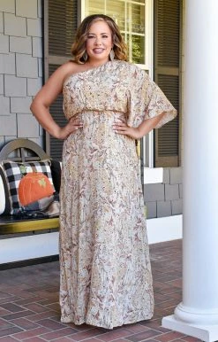 Main Strip - LD51626 - 103121 Kiss It Goodbye Print Maxi Dress DRESSES