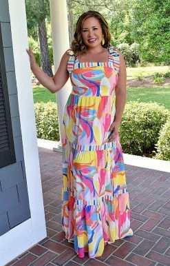 Flying Tomato - ID18599-PP - 5222 DRESSES Everything You Wanted Print Maxi Dress