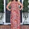 Heimish - ED6700-12 - 61322 DRESSES Back To Life Print Maxi Dress - Red