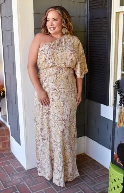 Main Strip - LD51626 - 103121 Kiss It Goodbye Print Maxi Dress DRESSES