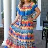 Flying Tomato - 18556-PP - 32122 Sunset Dreams Maxi Dress - Multi