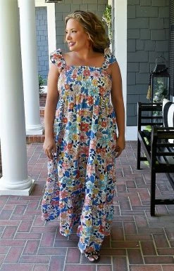 Southern Grace - 6807E - 52322 DRESSES All The Allure Floral Maxi Dress - Multi