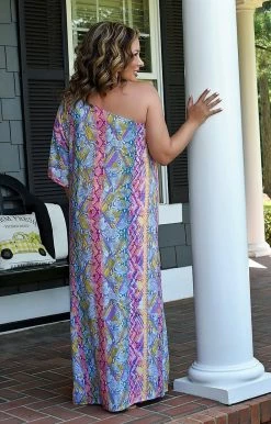 Andree - D10184 - 62722 DRESSES Don't Be Dramatic Snake Print Maxi Dress 6 Andree - D10184 - 62722 DRESSES Don't Be Dramatic Snake Print Maxi Dress