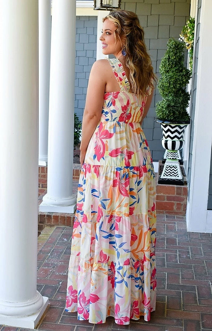 Flying Tomato - ID18662-PP - 32422 Expecting Perfection Floral Maxi Dress - Ivory/Multi 3 Flying Tomato - ID18662-PP - 32422 Expecting Perfection Floral Maxi Dress - Ivory/Multi