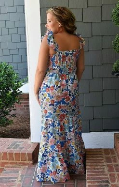 Southern Grace - 6807E - 52322 DRESSES All The Allure Floral Maxi Dress - Multi